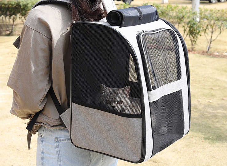 Pet carrying backpack