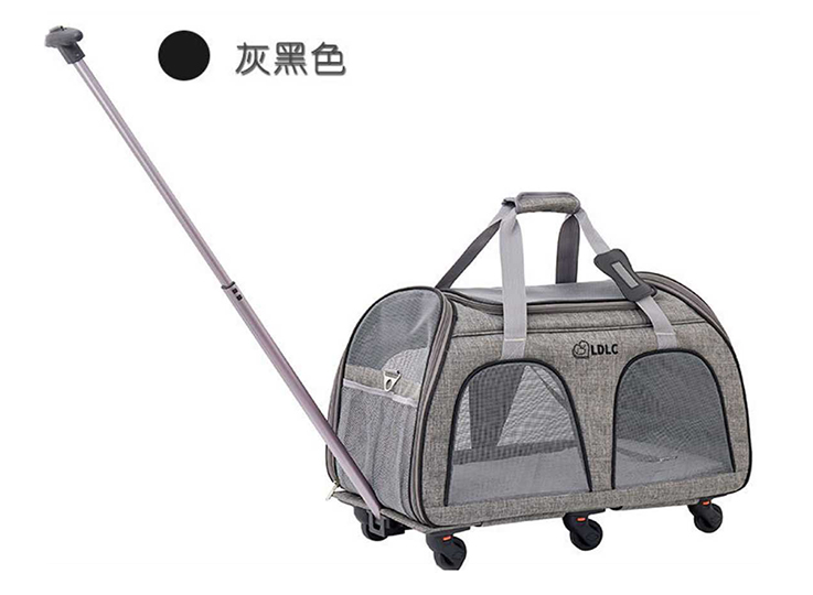 Towable pole bag for pets